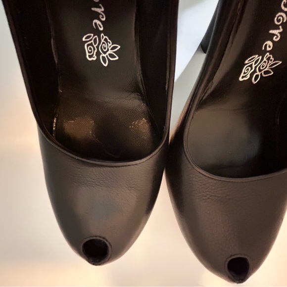 Nanette Lepore Peep Toe Pump Black 8.5 - Picture 7 of 13